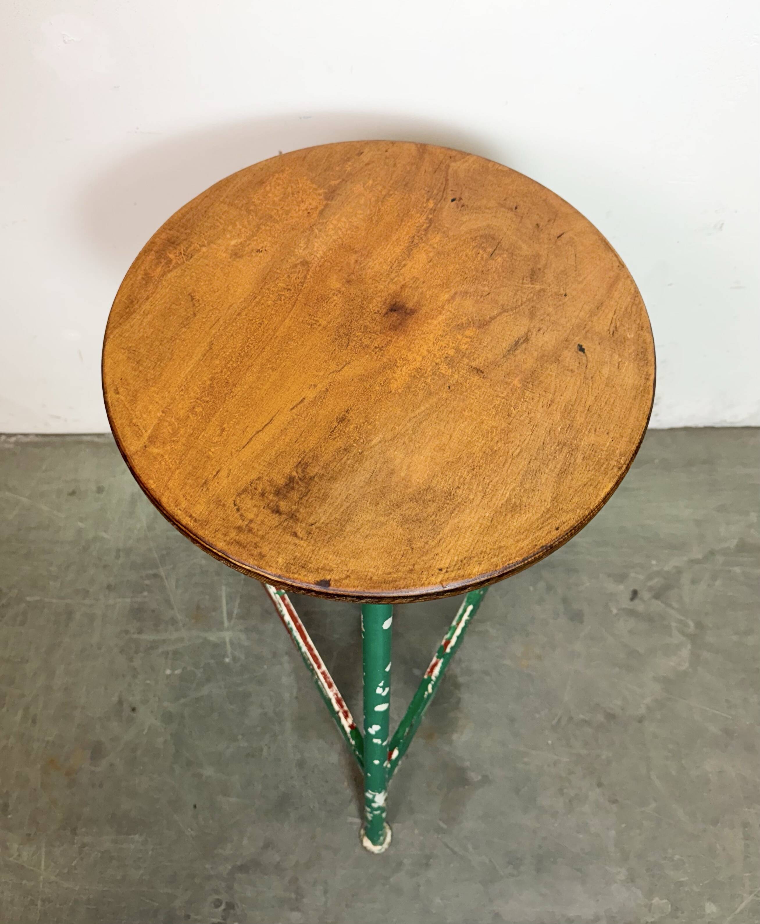 Green Industrial Workshop Stool, 1960s