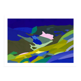Limited edition art print A3, The Alps