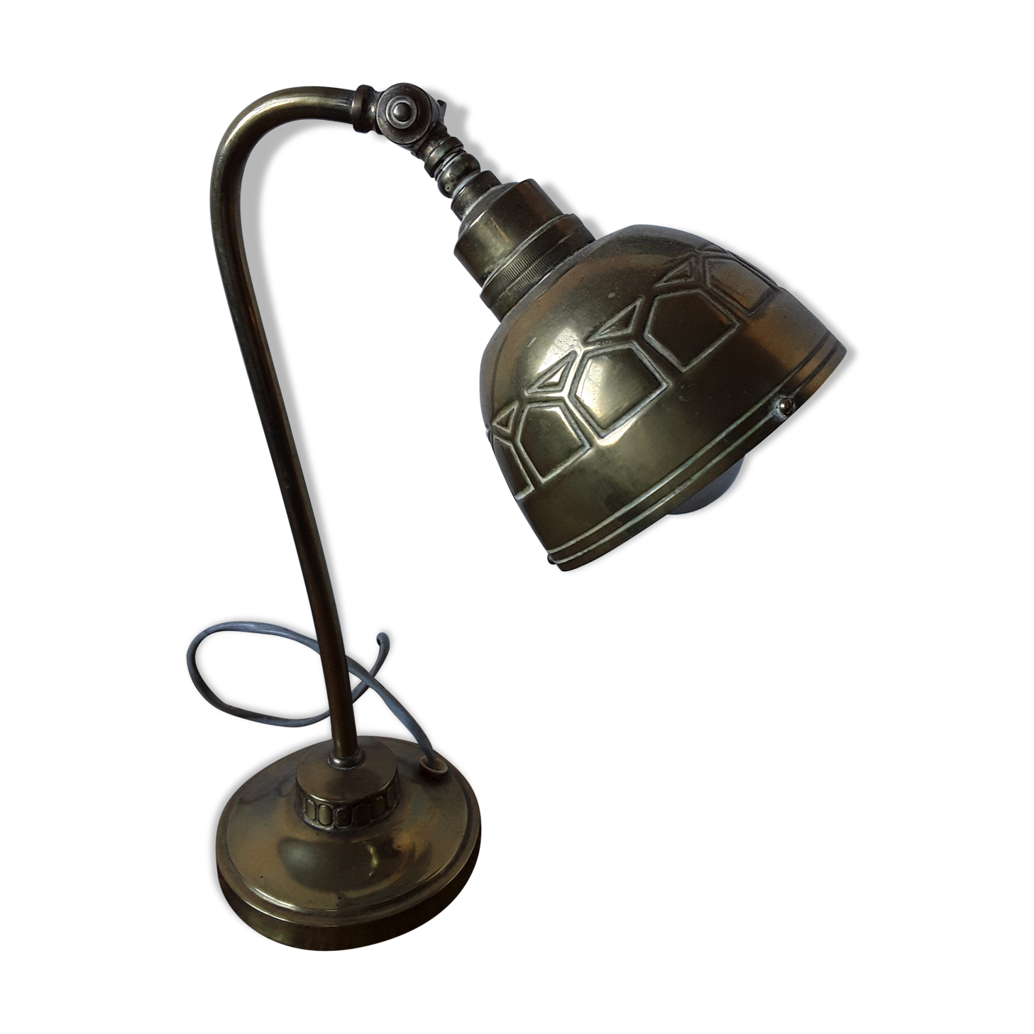 Art deco copper lamp