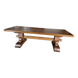 Monastery table in solid oak – thick top 60 mm – artisanal production