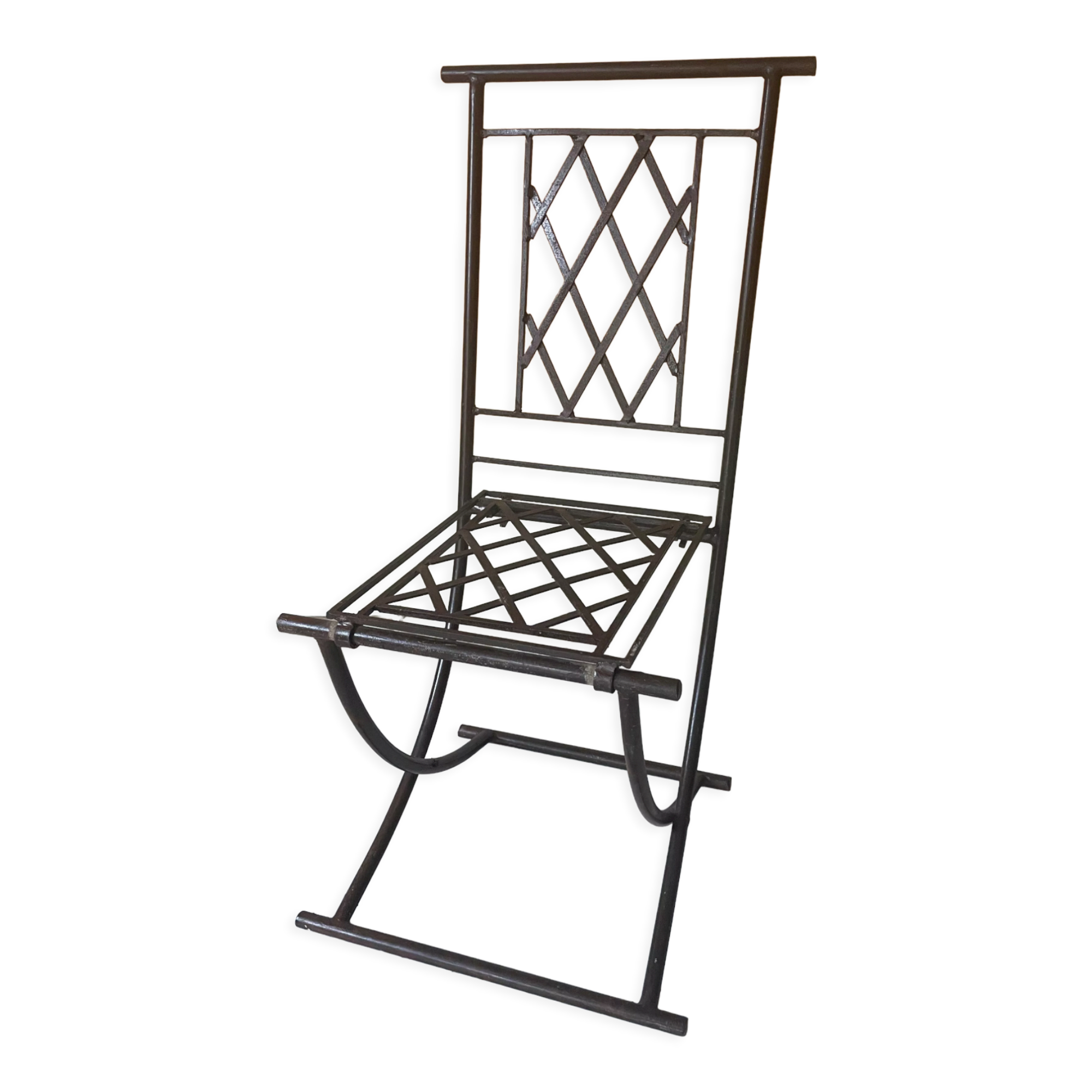Folding chair antique handmade ironwork