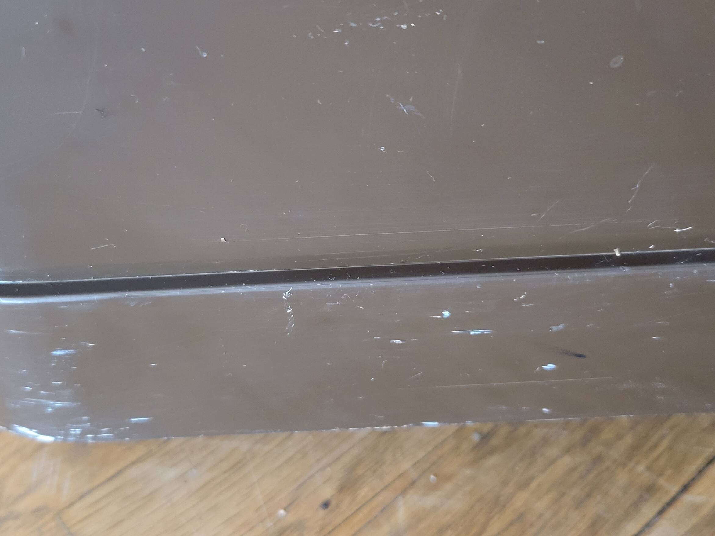 Marc Held trolley on wheels for Prisunic in brown plastic 1970 Space Age Vintage