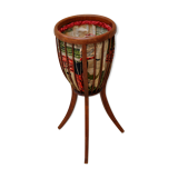 Vintage ball sewing basket