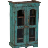 Indian green antique showcase