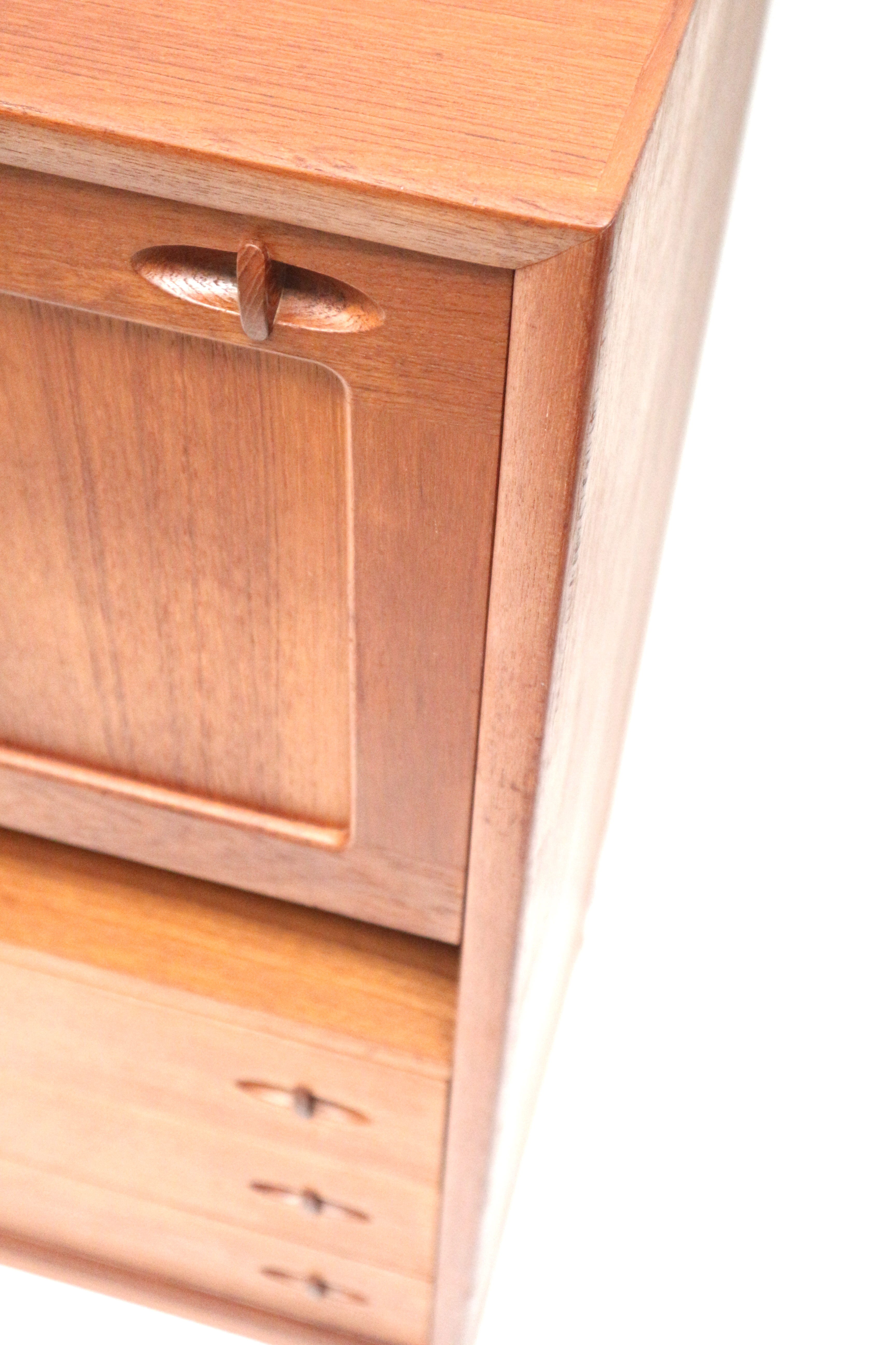 Vintage secretary desk designed by Henry W. Klein for Bramin made in the 1960s