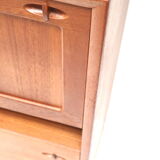 Vintage secretary desk designed by Henry W. Klein for Bramin made in the 1960s