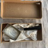 Old bicylindrical magnifier in its original vintage box