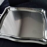 Large stainless steel serving tray 38 x 45.5 cm