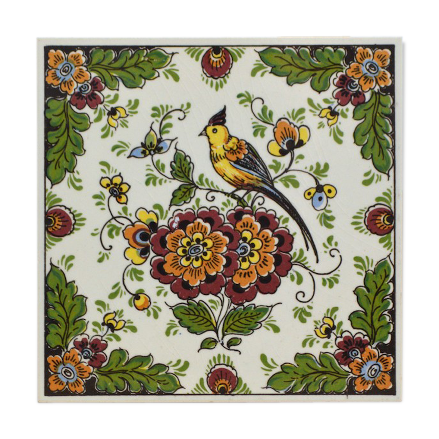 Delfts earthenware tile