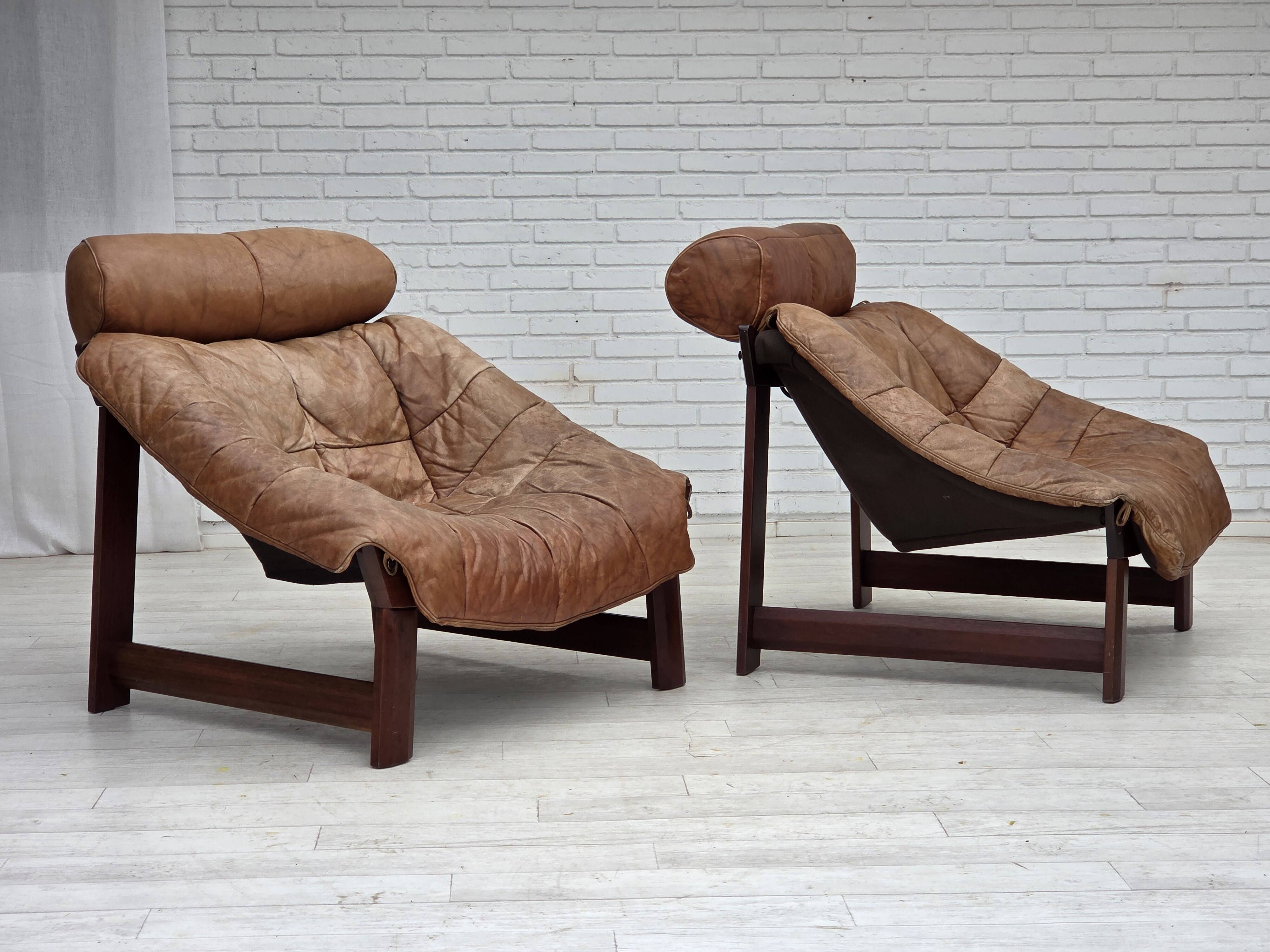 1970s, Norwegian design by Jan Erik Lindgren, armchair model "Amazon".
