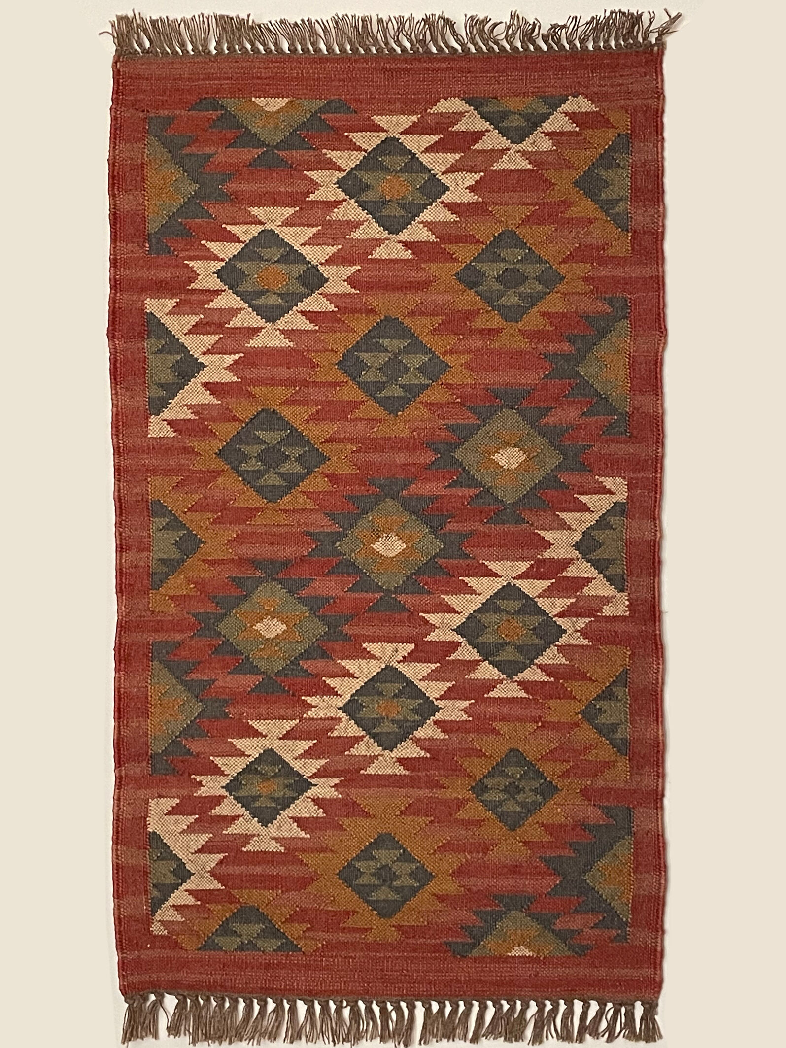 2.5 x 4 jute handwoven kilim runner carpet, rug, 75 x 120 cm