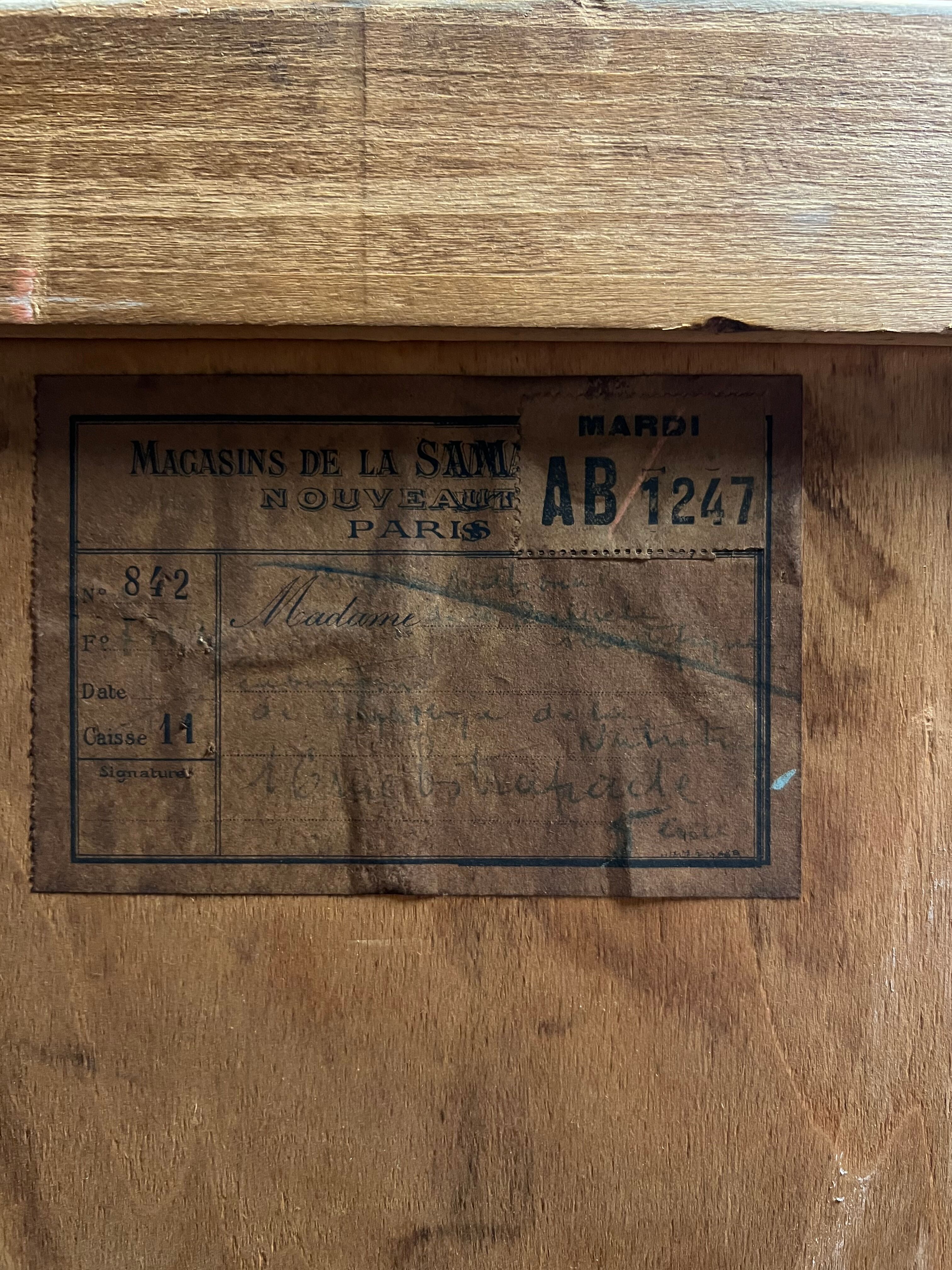 Raw vintage oak cabinet