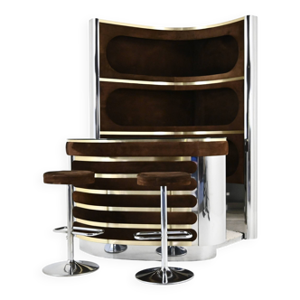 Bar set with 2 stools