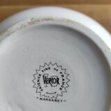 Vercor earthenware soup tureen with daisy decor