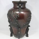 ancien vase en bronze chinois japonais japon