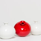 Pino Spagnolo pour Sicart trois vases en céramique 1970