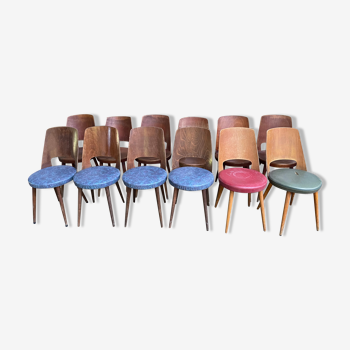 Suite de 12 chaises bistrot Bauman « Mondor »