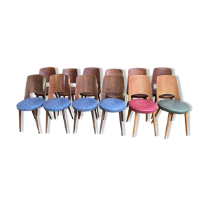 suite de 12 chaises bistrot