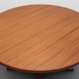 Extendible dining table teak XXL, Nielsen Denmark, 1970