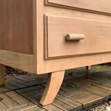 Commode art déco bois brut