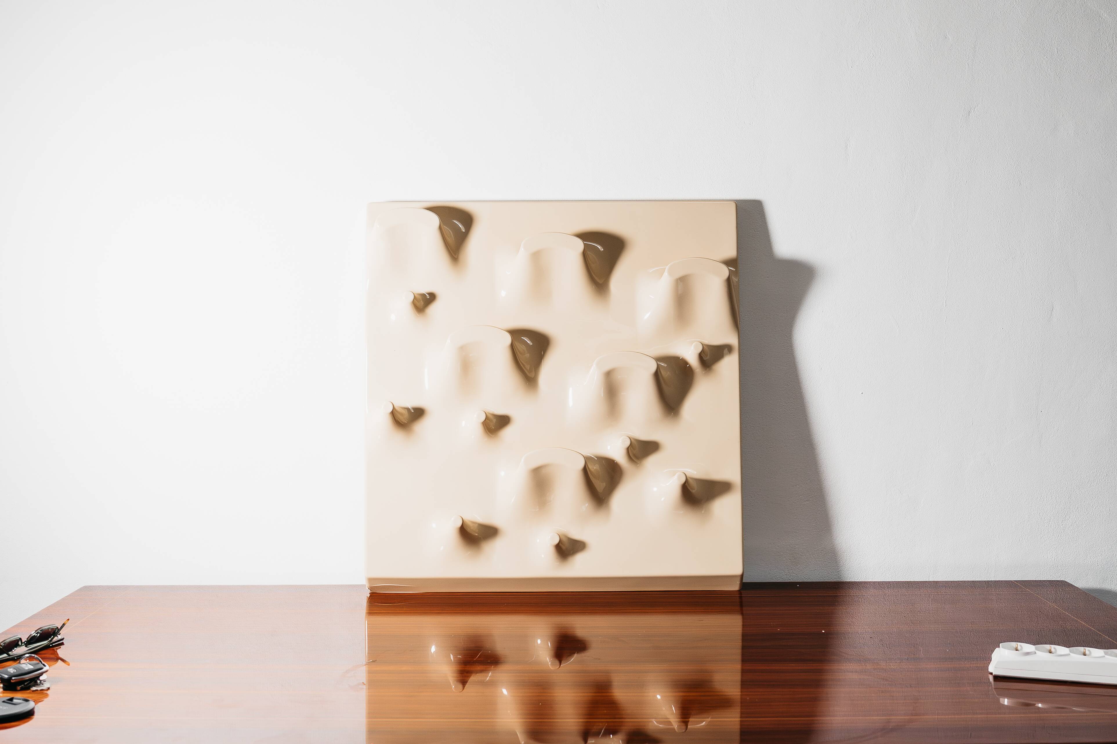 Coat rack Slab by De Pas, D'Urbino & Lomazzi for Longato, Italy, to