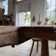 Brutalist popular art table XXL 3.5m/4m pine and oak