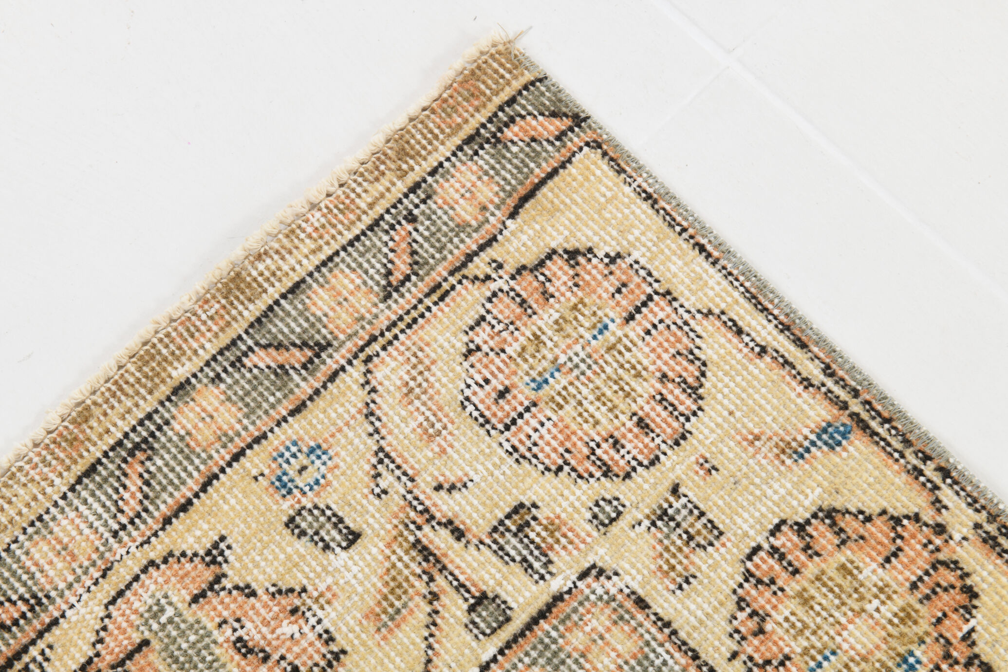 6x10 Pale Orange Floral Turkish Rug, 195x313Cm