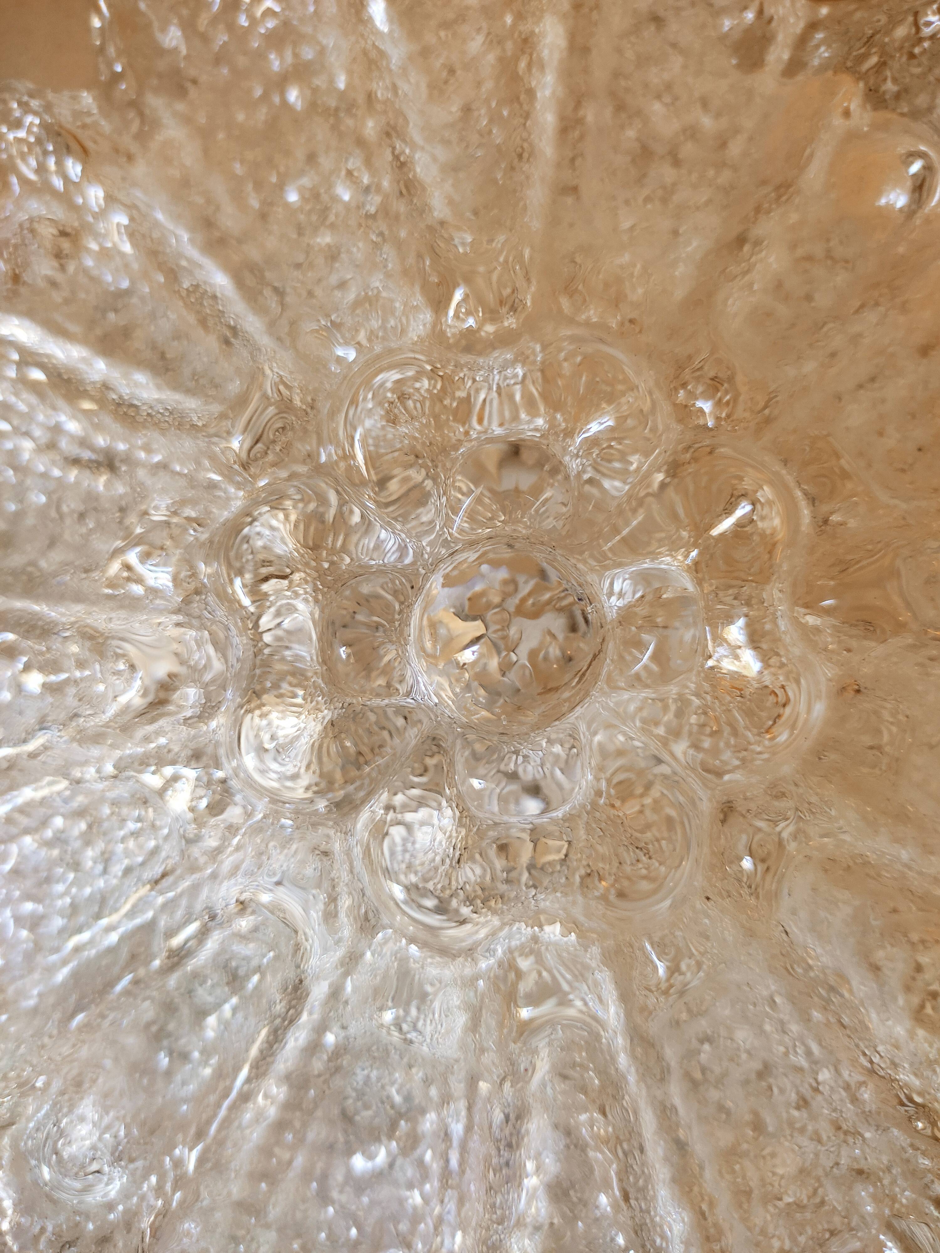 Textured glass ceiling lamp