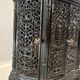 Antique decorative fireplace insert ornate cast iron black 1900s French style