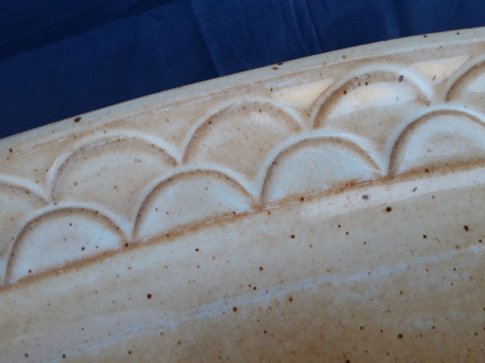 Marsh sandstone oval fish dish l 57 cm