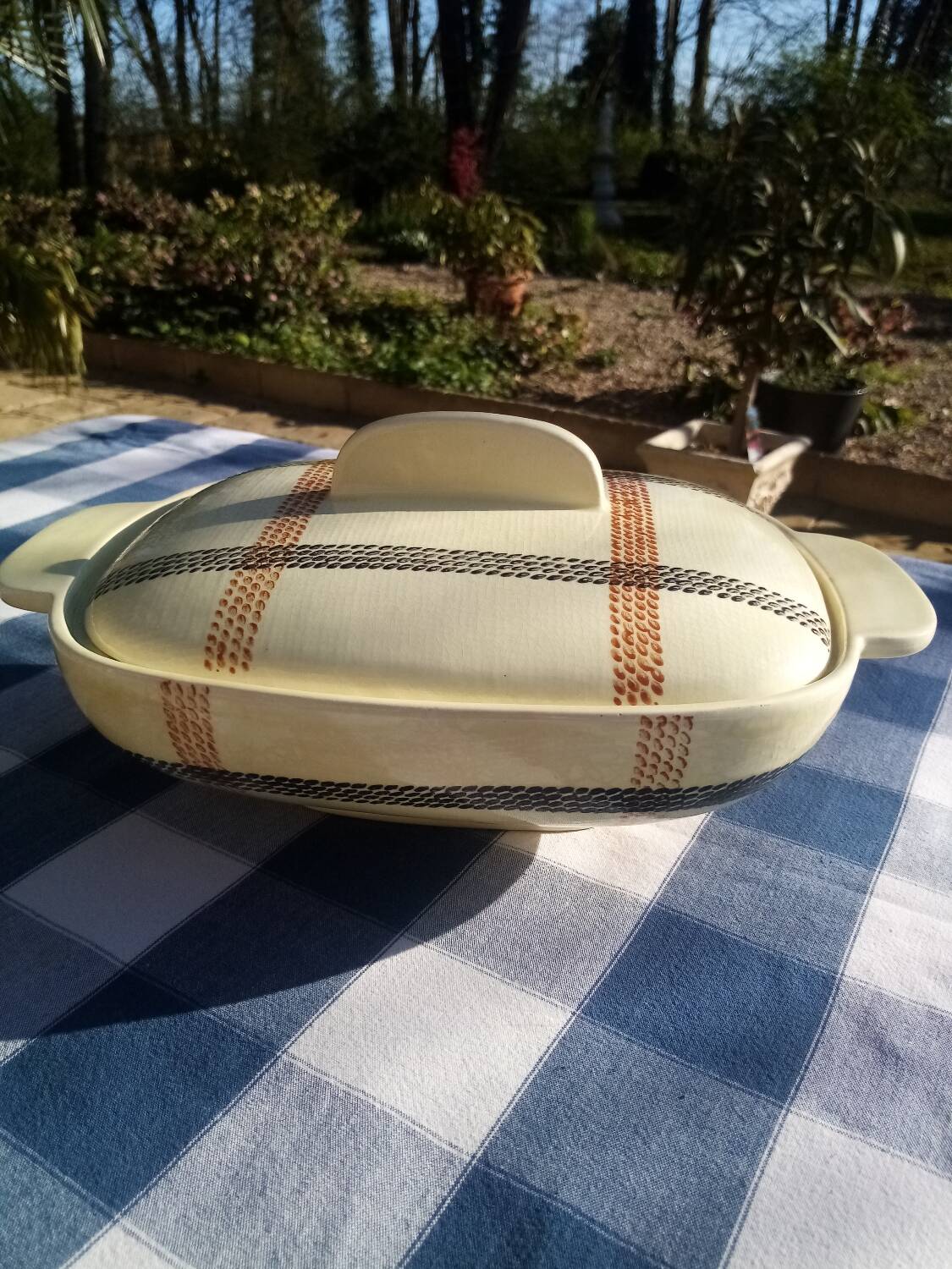 Salins earthenware vegetable tureen