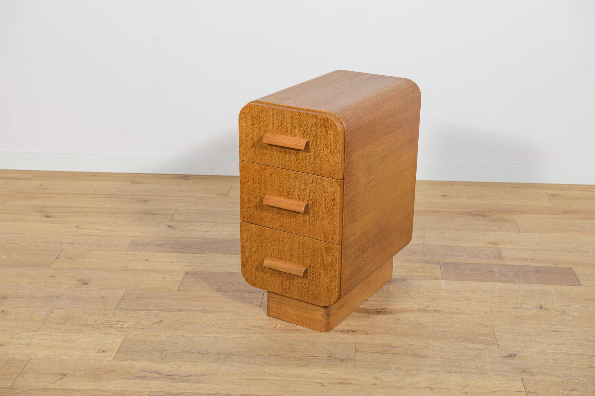 Art Deco Nightstands, Former Czechoslovakia, 1950s, Set of 2