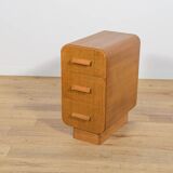 Art Deco Nightstands, Former Czechoslovakia, 1950s, Set of 2