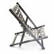 2 x weighty solid foldable wooden colonial deckchair / deck chair / 1960s