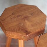 Bar stool X 3, wooden stool, brutalist stool, high stool, die