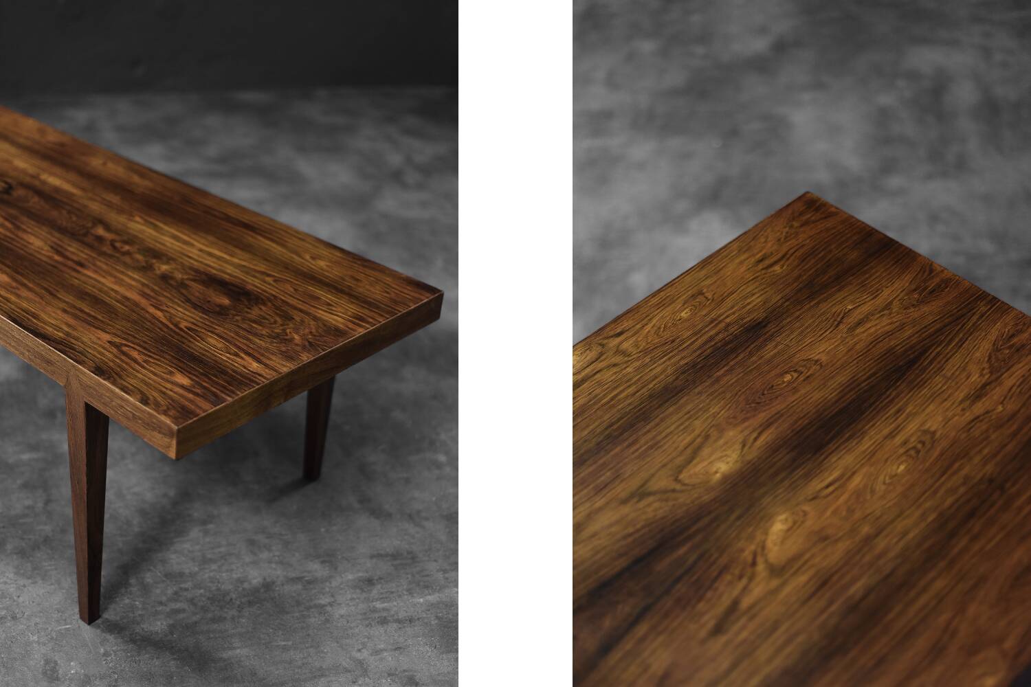 Vintage Mid-Century Danish Rosewood Coffee Table by Severin Hansen