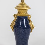 Porcelain and bronze lamp, circa 1880