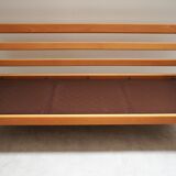 Scandinavian natural wood and fabric sofa, CFC Silkeborg, Denmark