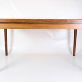 Dining Table With extensions Made In Rosewood By Henning Kjærnulf From 1960s