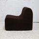 Chair, foam and velvet. Circa 1970