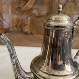 Silver metal coffee maker