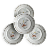 4 Vierzon Limoges porcelain plates.
