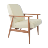 Fauteuil fox chiné crème
