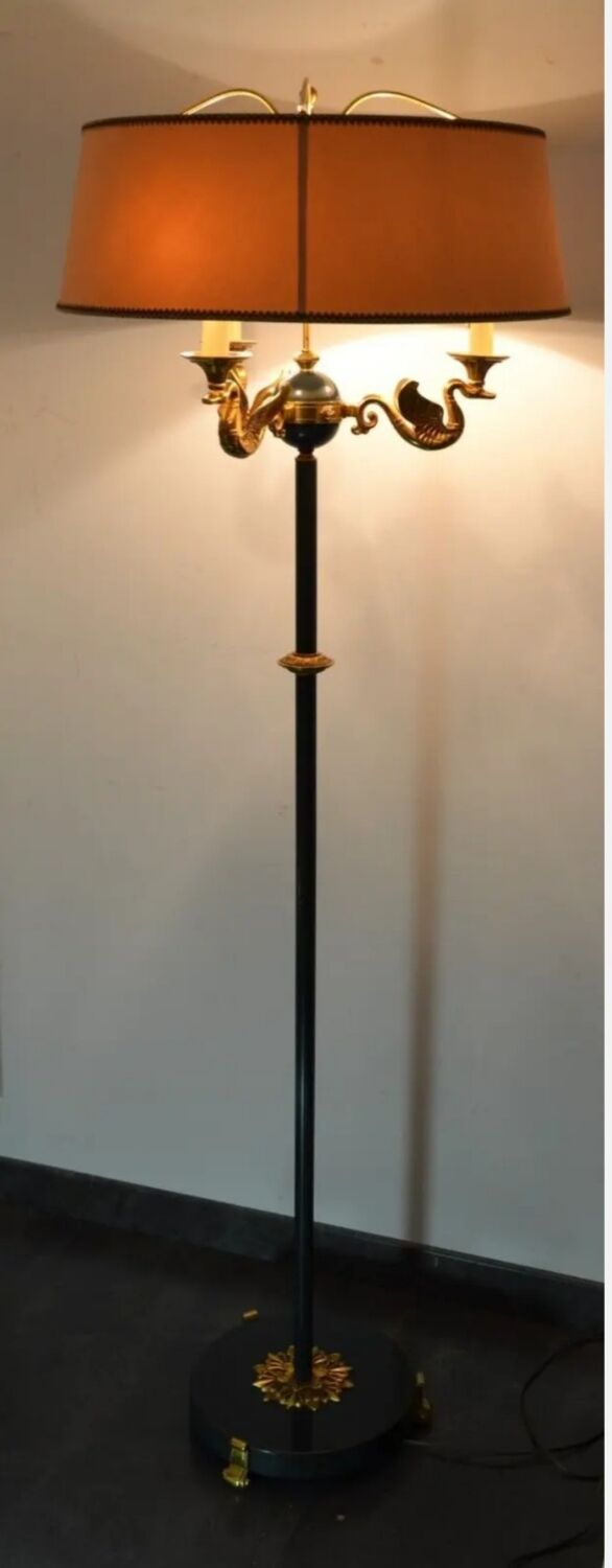 Floor lamp petitot empire style