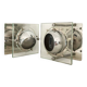 Lot de 2 appliques eyeball Space Age chrome vintage - années 70