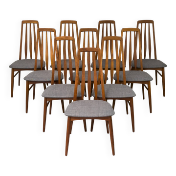 Eva chairs by Niels Koefoed for Hornslet Møbelfabrik, 1960