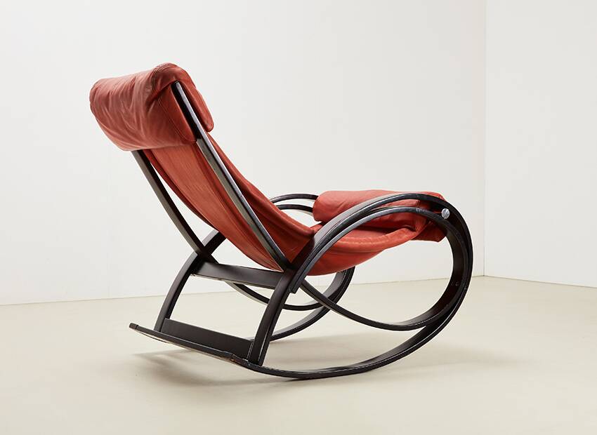 Gae Aulenti Sgarsul Rocking Chair for Poltronova Italy 1962