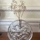 Vintage German glass block soliflore