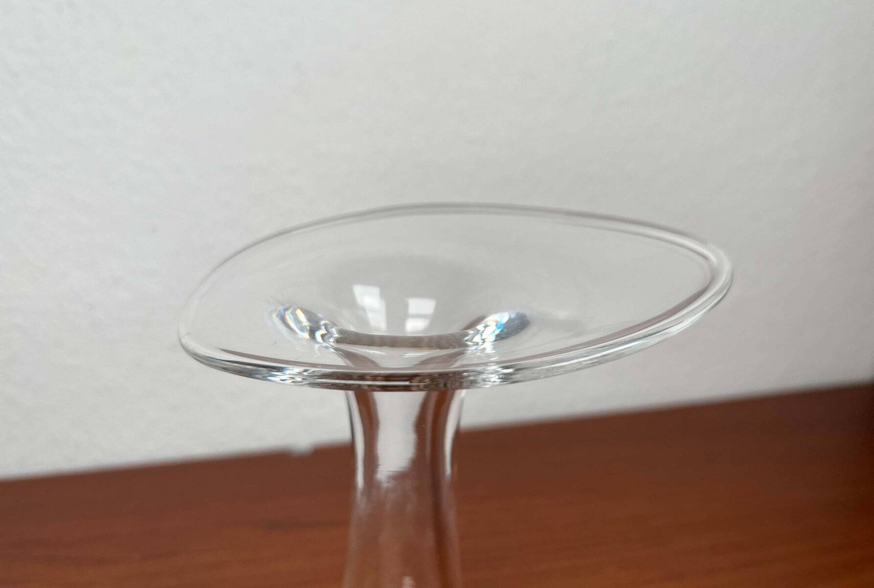 Vintage glass vase from the German Flamingo series by Peill & Putzler, 1970s.