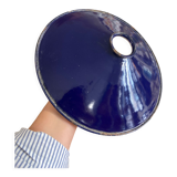 Suspension en tôle émaillée bleu foncé 30 cm